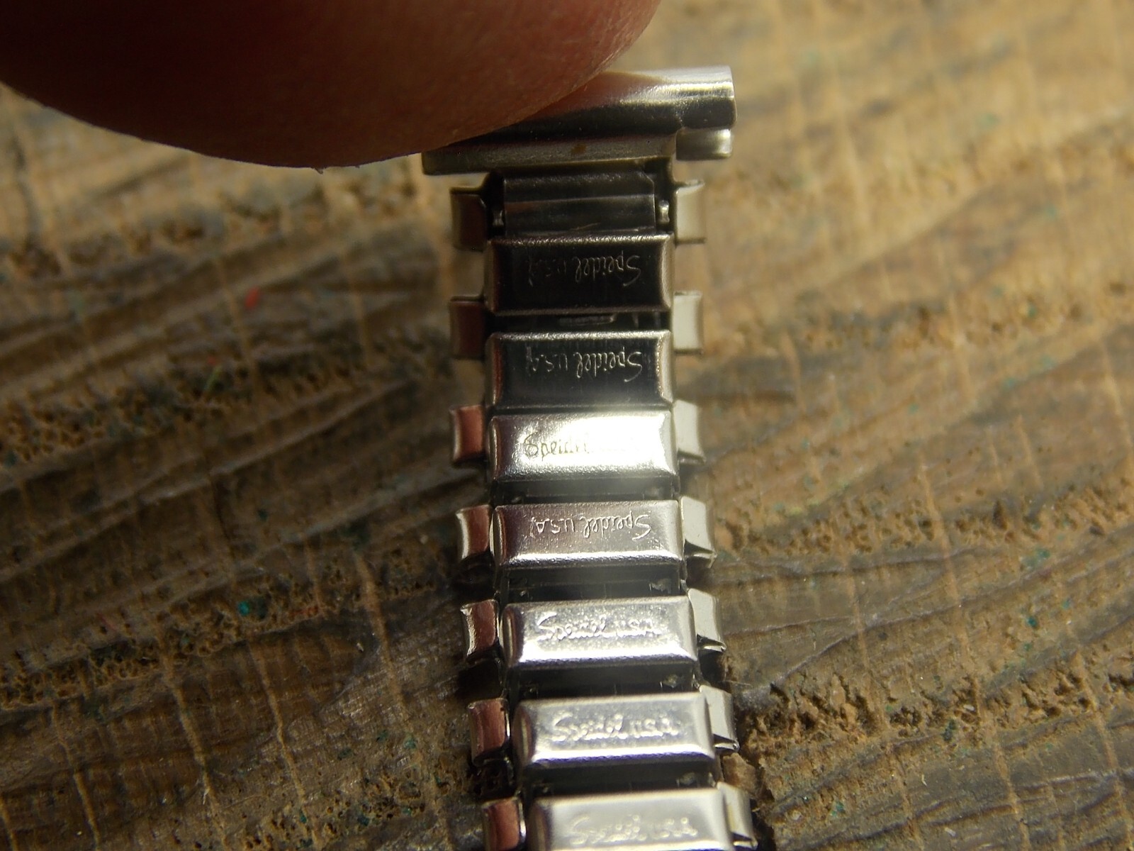 Vintage NOS Speidel Euroflex USA Watch Band Expansion Stainless Steel 8mm Unused