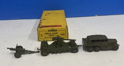 Dinky 162 Field Gun Set In Original Box -  Vintage