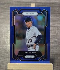 2024 Panini Prizm - Jim Leyland #22 Blue Prizm 065/199- Detroit Tigers 