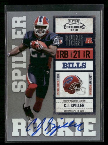 C.J. Spiller [Autograph] #206 2010 Playoff Contenders card