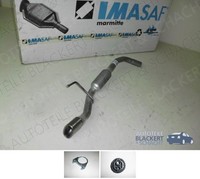 Imasaf Auspuff Endtopf + ZubehöR für Lancia Ypsilon 1.2 + Bifuel 3/2015-|+Blende