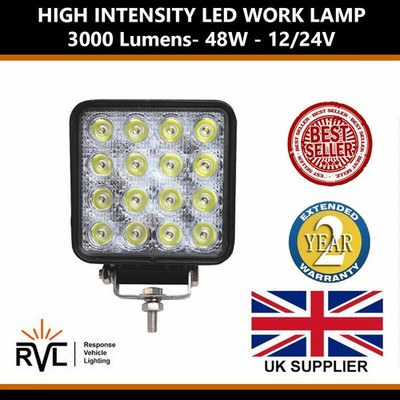 Quadratische LED Arbeitsleuchte 12V 24V helle Lampe Flut Traktor Berge LKW Van