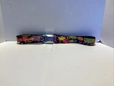 Chevrolet buckle down belt w/paint splatter design seat belt closure adjustable 