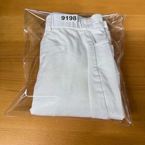 Sag Harbor Women's Pants Size 16 White Stretch Crop Straight Leg Elastic Waist - Picture 9 of 9