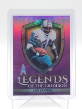 EARL CAMPBELL 2025 TOPPS CHROME LEGENDS OF THE GRIDIRON PINK /250 Q6633