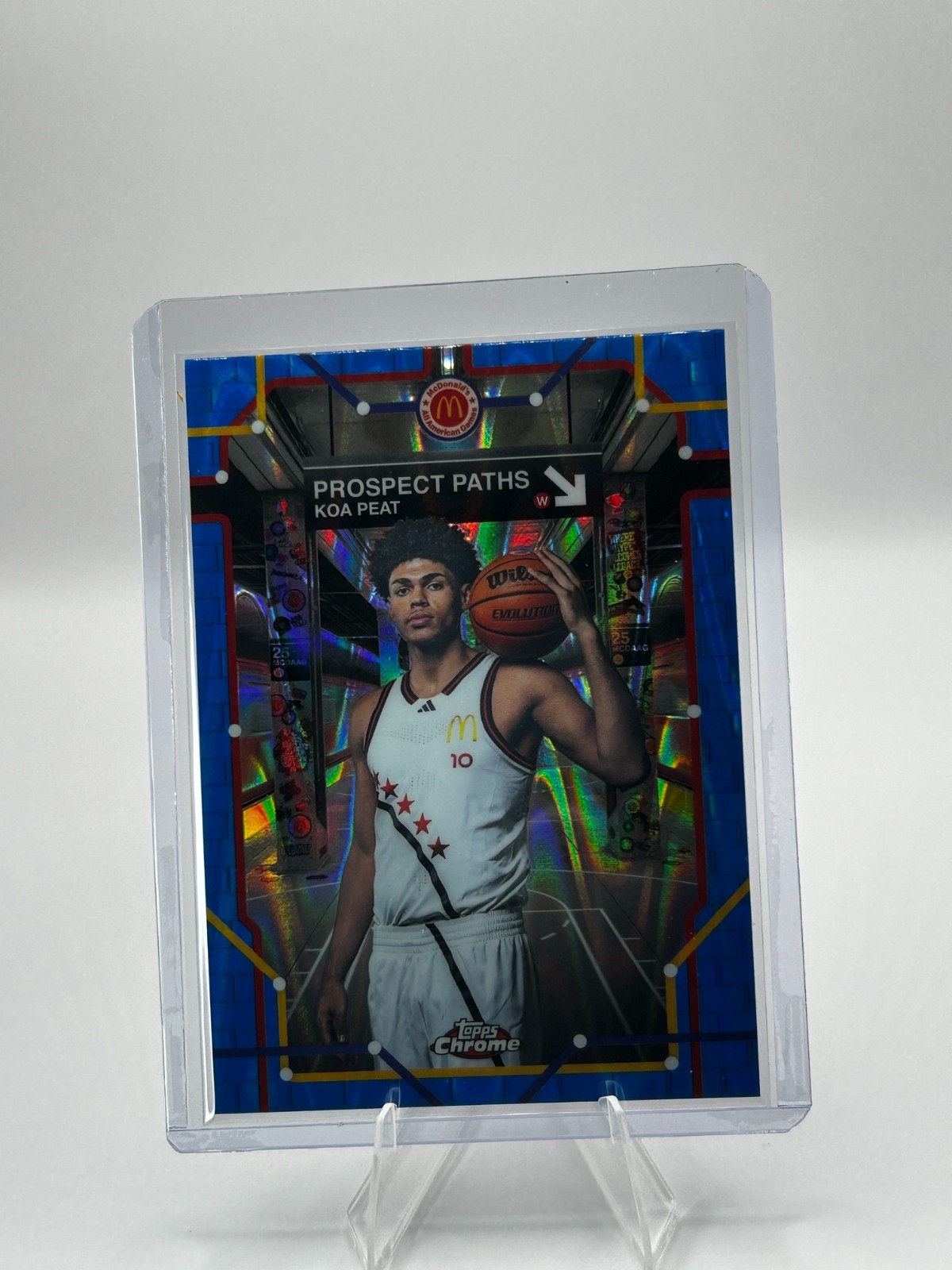 2025 Topps Chrome McDonald's Prospect Path Koa Peat #PP-13 Blue Raywave