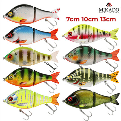 Mikado MFT Swimbait Wobbler langsam sinkend wechselbarer Schwanz Köder Hecht