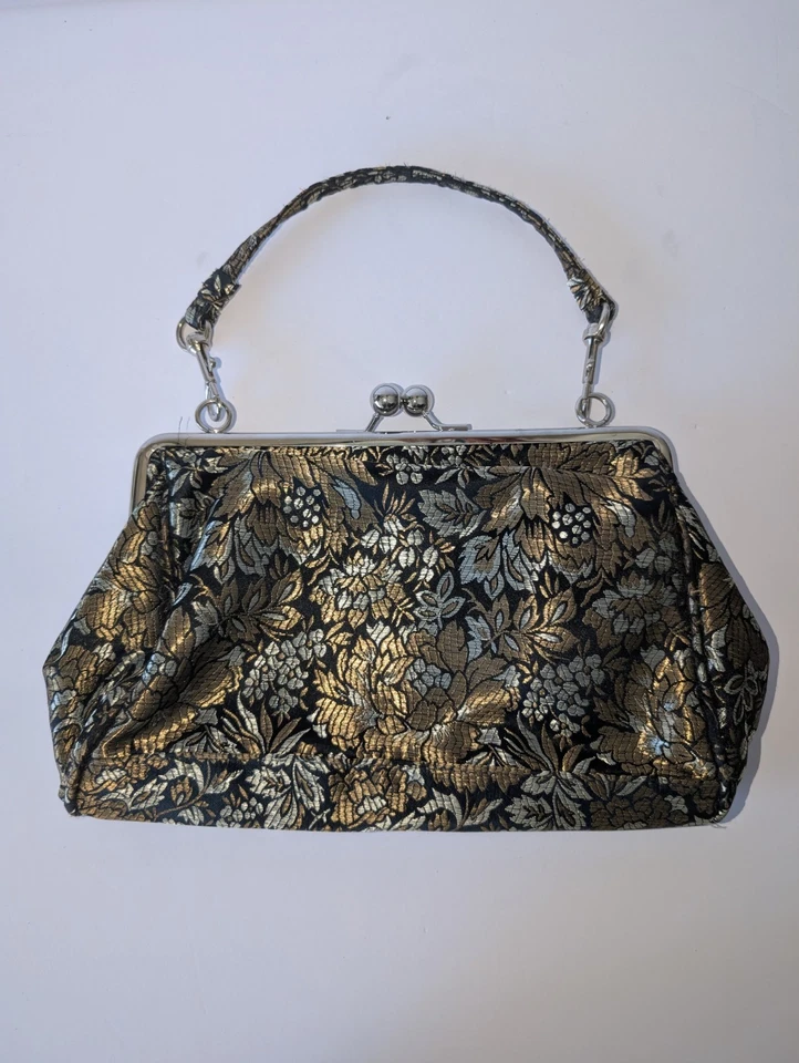 Jaclyn Smith Purse Evening Bag clutch multicolored small  vintage very good - Image 2 of 4