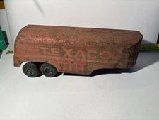 VINTAGE PRESSED STEEL BUDDY L TEXACO TANKER TRAILER ONLY GREAT FOR CUSTOM BUILD
