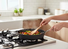 Calphalon TA5003 3qt Hard-Anodized Nonstick Skillet with Durable Construction