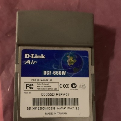 D-Link Air DCF-660W CompactFlash Wireless Network Card 802.11b 11 Mbps
