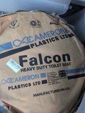 Falcon Black Heavy Duty Toilet Set With Hinges And Fittings