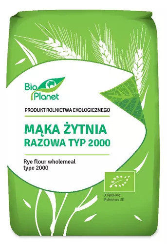 Bio Planet Roggen-Vollkornmehl Typ 2000 BIO 1 kg - Bild 1 von 1