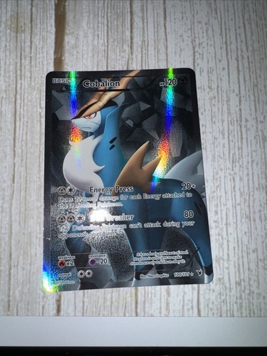 Pokémon TCG Cobalion Full Art Holo Card Noble Victories 100/101