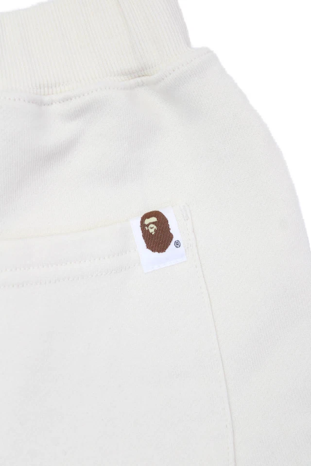 Pantalones Cortos para Sudar BAPE A Bathing Ape Niños Algodón Estampado Geométrico Crema Talla 7-9 Foto 3 de 4