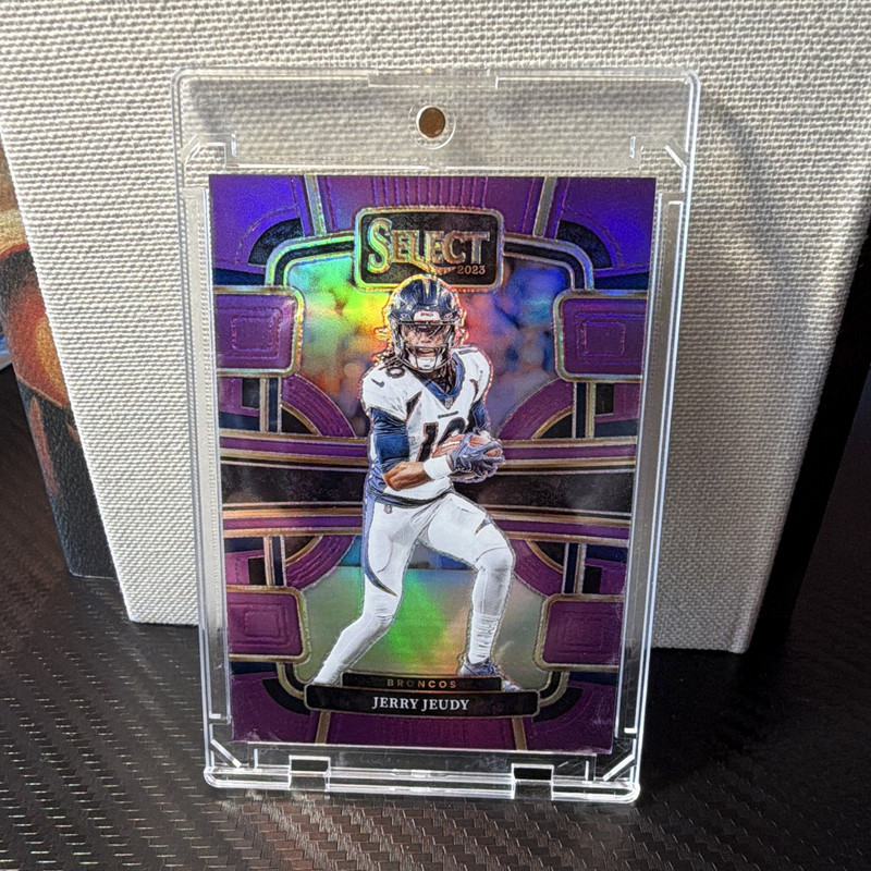 Panini Select 2023 Jerry Jeudy #31 Concourse Purple Prizm /75 Broncos NFL