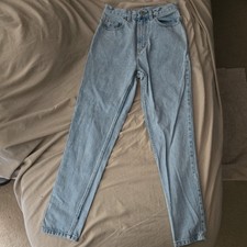 VTG 90s Jordache Basics Jeans Womens 5/6 Light Blue Straight Tapered Leg Denim