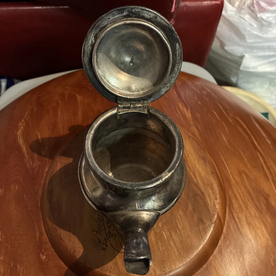 Scarce Fort Pitt Hotel International Silver Co. Silver Soldered Creamer 05002 - Image 4 of 4