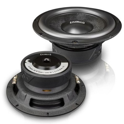 Axton ATW20 20 cm Subwoofer 2 x 2 Ohm 75 W RMS Doppelschwingspule Bass Box Auto