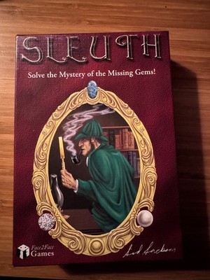 Face2Face Boardgame Sleuth Sid Sackson Detective Game Box VG