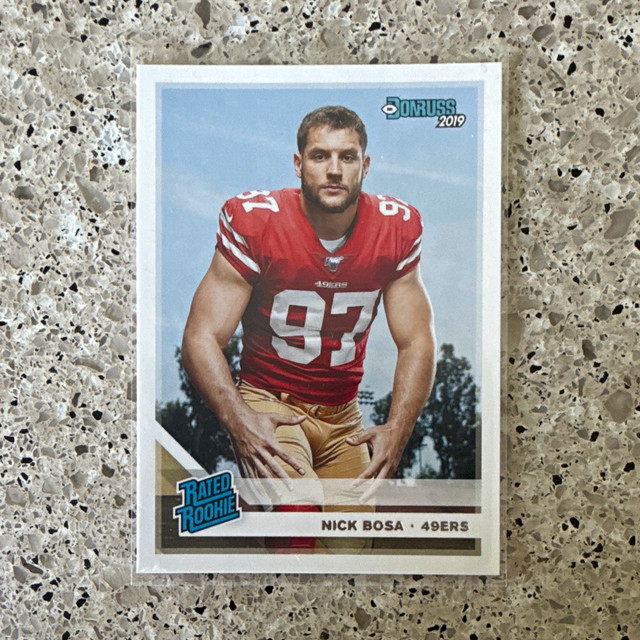 Panini 2019 Donruss Football Rated Rookie Nick Bosa 49ers #318 RC