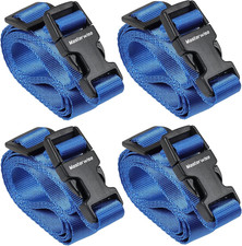 Buckle Straps with Clips, Adjustable Nylon Straps with Buckle, Packing Strap, Bl