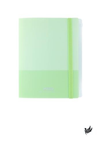 Sunstar Stationery Clear File with Band Mitte Leaf Green S2173085 - Picture 2 of 3