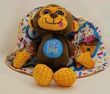 "One Cool Kid" Plush Monkey with Cape - Fun Foodies Snuggle Buddy