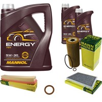 Mann Inspektionspaket 7L Mannol Energy 5W-30 FüR Mercedes W203 C 180 CL203 S203
