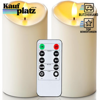 Flammenlose Led-Kerzen 15,2X7,6Cm Wasserdicht Batteriebetrieben