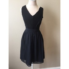 Tevolio Black V-Neck Sleeveless Cocktail Party Dress Womens 2