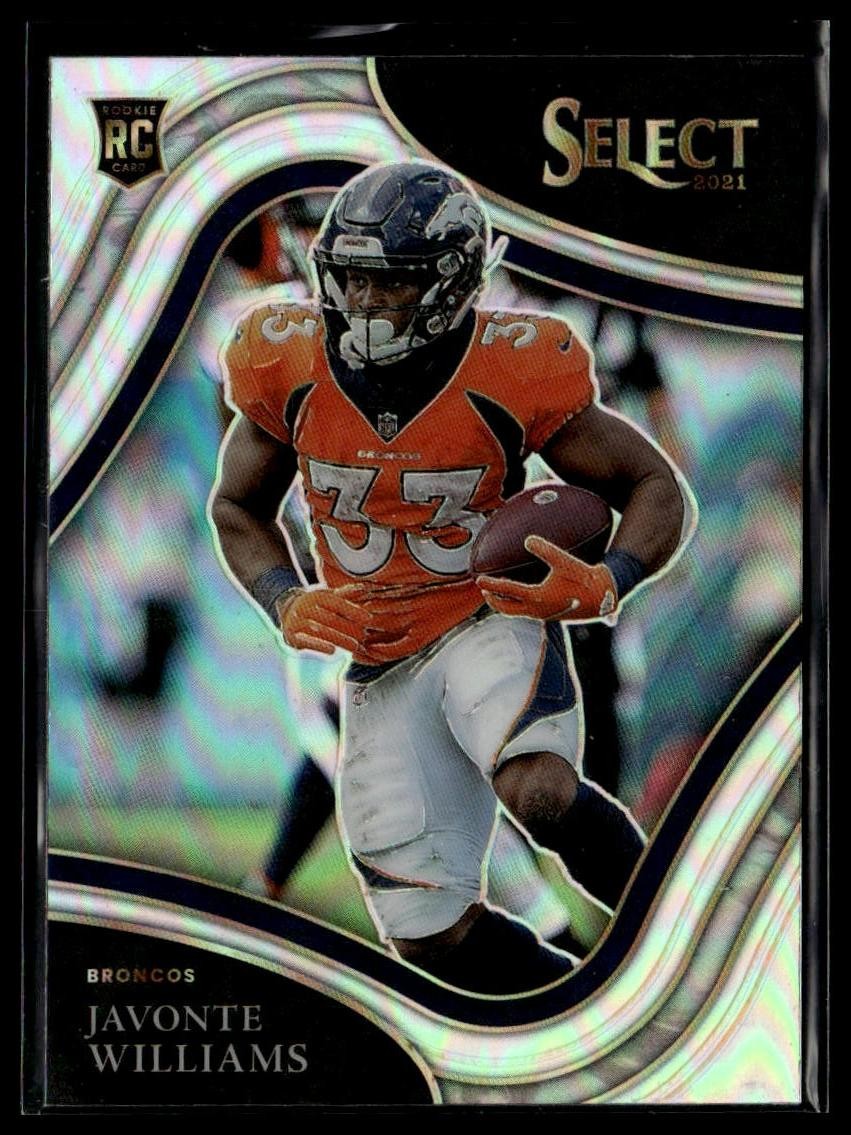 2021 Panini Select #357 Javonte Williams Silver Prizm