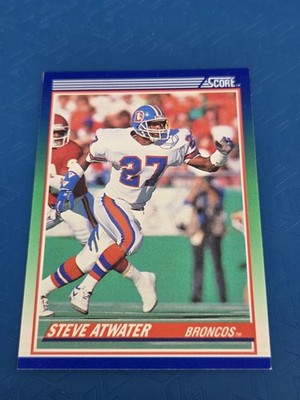 1990 Score #107 Steve Atwater Denver Broncos FOOTBALL Card 7M