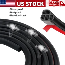 32.8Ft Car Door Seal Strip Trim Molding Door Edge Lock Protector Weather Strip