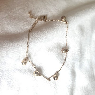 Italien Silber Kugel Armband zart S 925