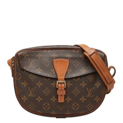 Louis Vuitton Monogram Jeanne Fille MM Shoulder Bag M51226 Brown PVC Leather Wom