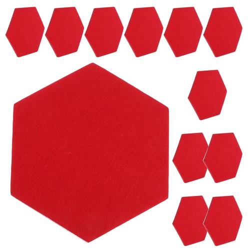 Tablero de pared de oficina panel decorativo de fieltro de 12 piezas para boletín de trabajo