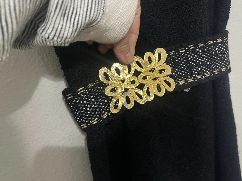 VESTIDO DE PUNTO ST. JOHN SÚPER VINTAGE TALLA GRANDE A XL grande, cremallera, cinturón. Foto 2 de 4