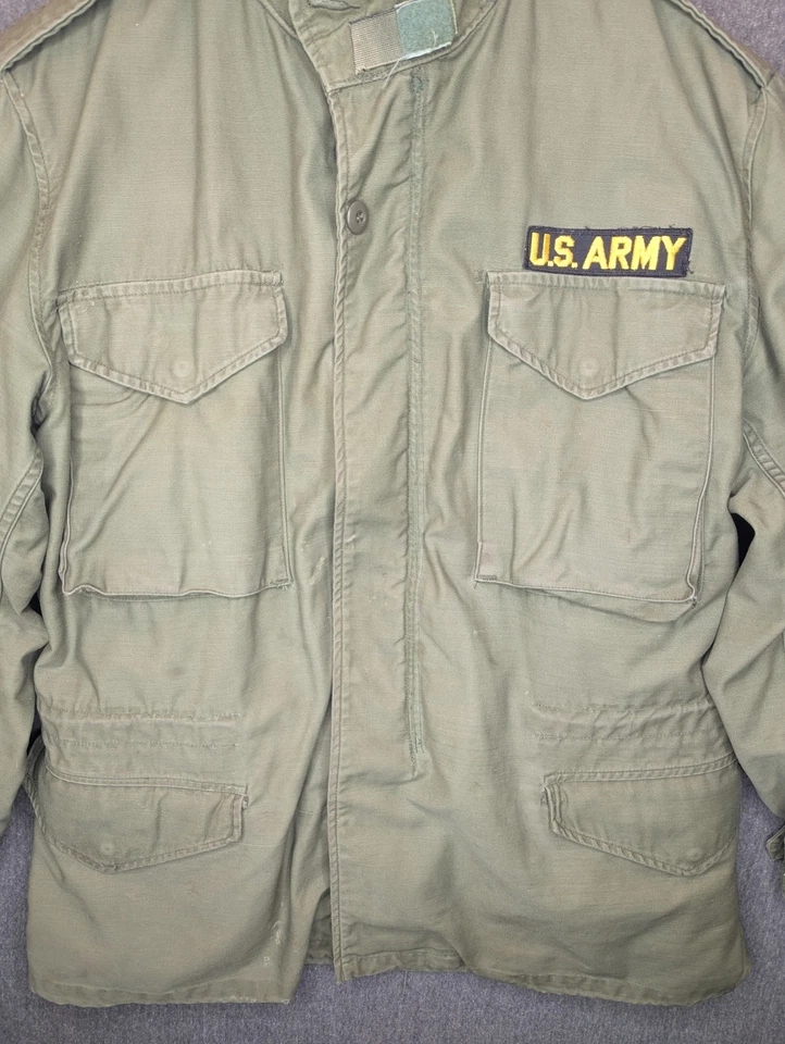 Chaqueta de Campo Alpha Industries M65 con Forro Verde Medio OG107 USGI Era Vietnam Foto 3 de 4