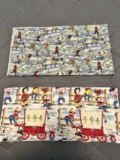 Michael Miller Vintage Lil Cowpokes Cotton Fabric & Baseball Seasons Players