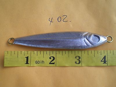 UNPAINTED 8 OZ 10 PCS SALTWATER ANCHOVY FISH JIG LURE