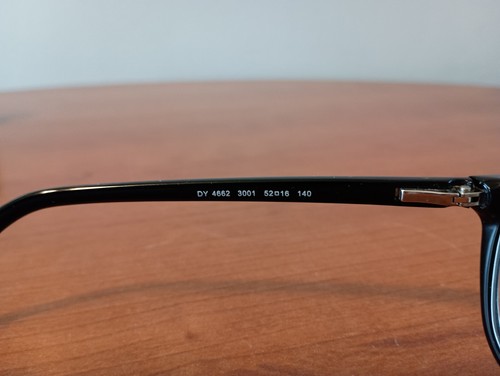 DKNY Brille Brillengestell DY 4662 3001 Poliert Schwarz Cat Eye 52-16-140 mit Etui - Bild 6 von 10