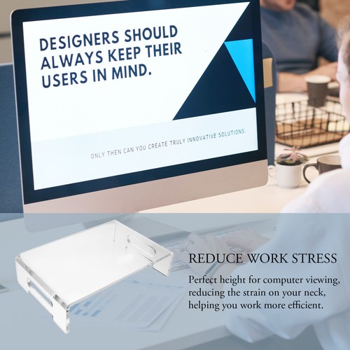 Support Pour Ordinateur Portable De Bureau Moniteur Écran Multitâche Organisé - Photo 12/12