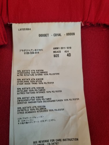 Miu Miu Womens Mini Skirt Size 40 Red RRP £450 - Picture 9 of 14