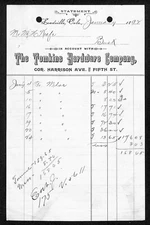 1892 Tomkins Hardware Co. Leadville, CO (Mining) Letterhead - M.H. Keefe