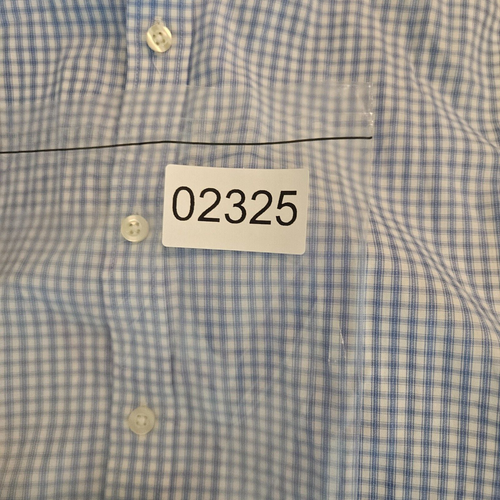 Michael Kors Men's Dress Shirt Size 16.5 32/33 Blue White Plaid Non Iron - EUC - Picture 12 of 12