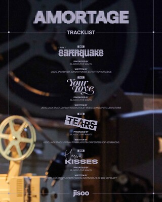 JISOO Mini Album AMORTAGE Exclusive Edition BLACK Ver. CD+P
