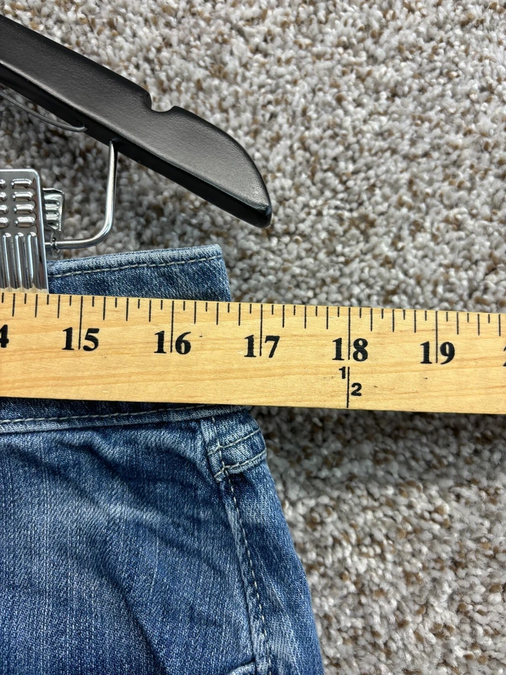 Minifalda vaquera azul denim envejecida Elle Y2K elástica para mujer 10 Foto 3 de 4