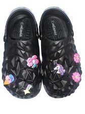 Wild Diva Darby Black Clog Slide Slippers Size 7
