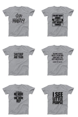 Mens Fitness Workout Gym Motivational Graphic Tee